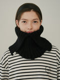 TMO BY 13MONTH（ティーエムオーバイサーティンマンス）RIBBED NECK WARMER (BLACK)