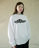 NCOVER（エンカバー）WAVE MATE LOGO LONGSLEEVE-WHITE