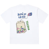 アクメドラビ(acme' de la vie)  TEABAG LOGO SHORT SLEEVE T-SHIRT WHITE