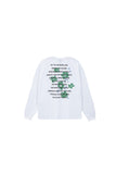 オーワイ(OY) TEXT FLOWER LONG SLEEVE-WHITE