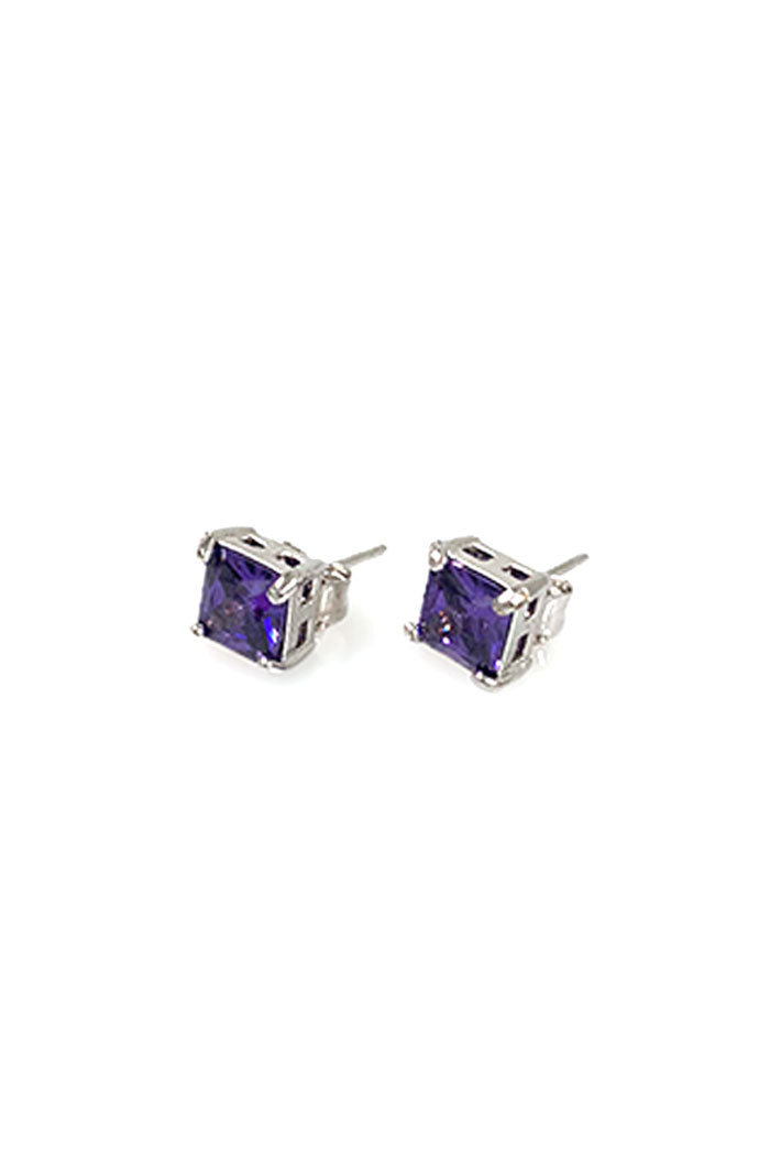 BLACKPURPLE (ブラックパープル) squar simple cubic earing