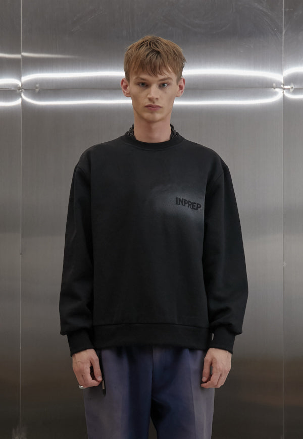INPREP (インプレップ）SMOKE INPREP SWEATSHIRT (BLACK)