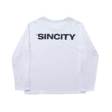 SINCITY (シンシティ) Sincity logo sleeve White