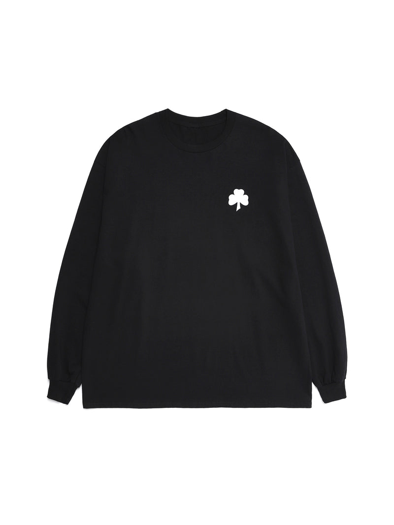 benir (ベニル)  BENIR CLOVER LONG SLEEVE TEE [BLACK]