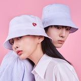 VARZAR(バザール) Heart Logo Oxford Overfit Bucket Hat (3color)