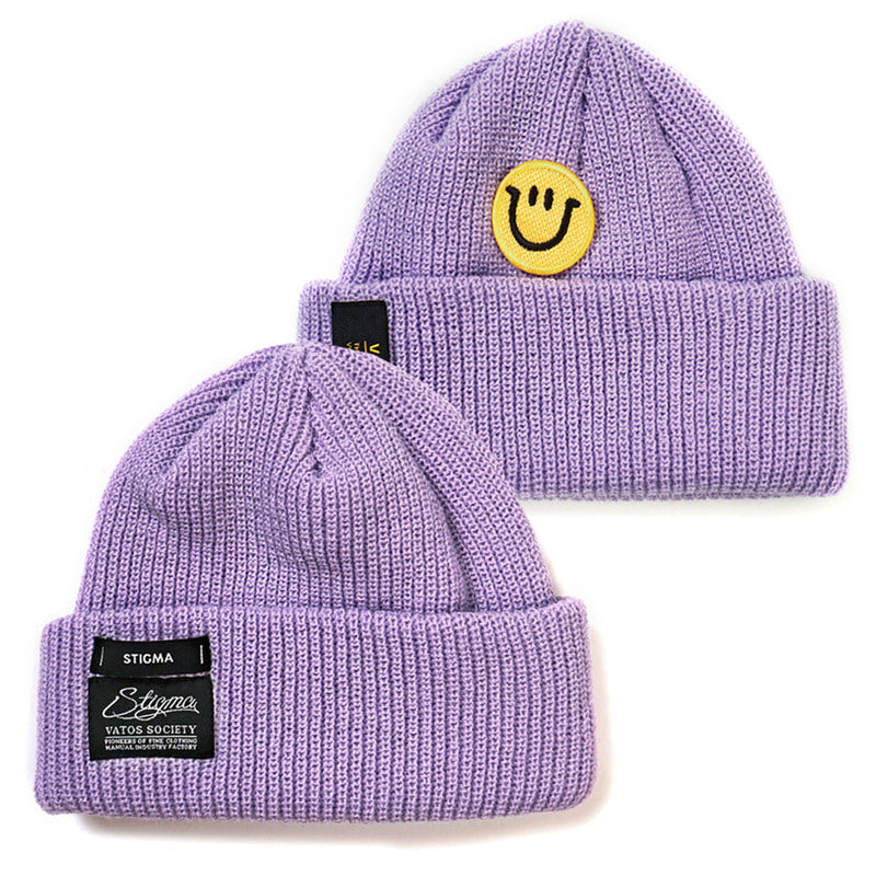 STIGMA(スティグマ)  21 SMILE SHORT BEANIE LIGHT PURPLE