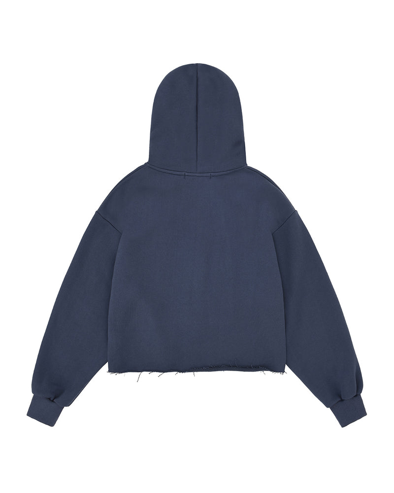 MYDEEPBLUEMEMORIES(マイディープブルーメモリーズ)      seeing the stars hood zip-up(midnight blue)