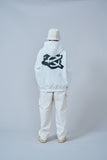 オーワイ(OY) PAINT LOGO HOODIE-WHITE