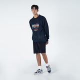アクメドラビ(acme' de la vie)  HANK HILL FRIENDS - NAVY SWEATSHIRT