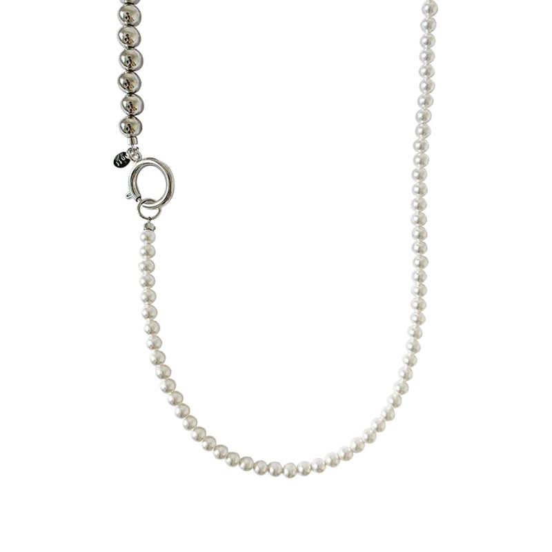 Nff(エヌエフエフ) 	 swarovski pearl 2way necklace