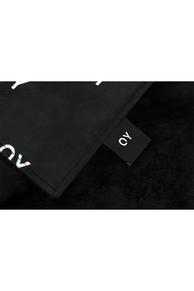 オーワイ(OY) LOGO BLANKET-BLACK