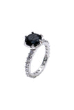 BLACKPURPLE (ブラックパープル) [blacklabel]clair crystal ring_black