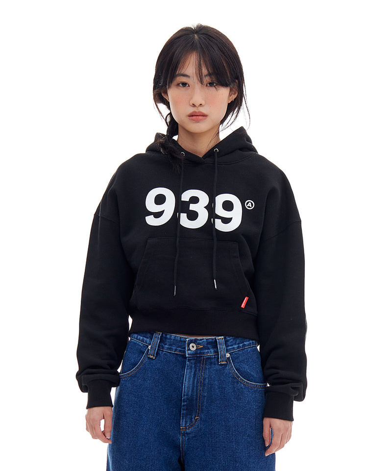 ARCHIVE BOLD (アーカイブボールド)　939 LOGO CROP HOOD (BLACK)