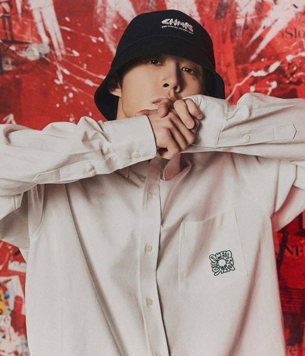 ボーンチャンプス(BORN CHAMPS)　[BORNCHAMPXBI] BUBBLY LOGO BUCKET HAT B23SA04BK