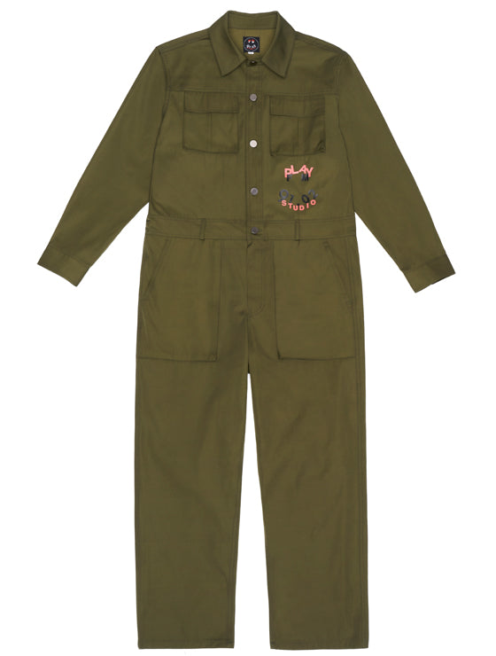 FM91.02 (エフエム91.02)　xPLAY Overalls khaki