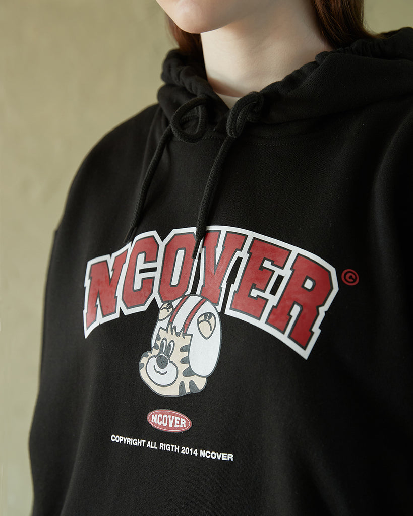 NCOVER（エンカバー）TOBY FACE ARCH LOGO HOODIE-BLACK