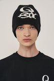 オーワイ(OY) OVERLAP LOGO BEANIE-BLACK