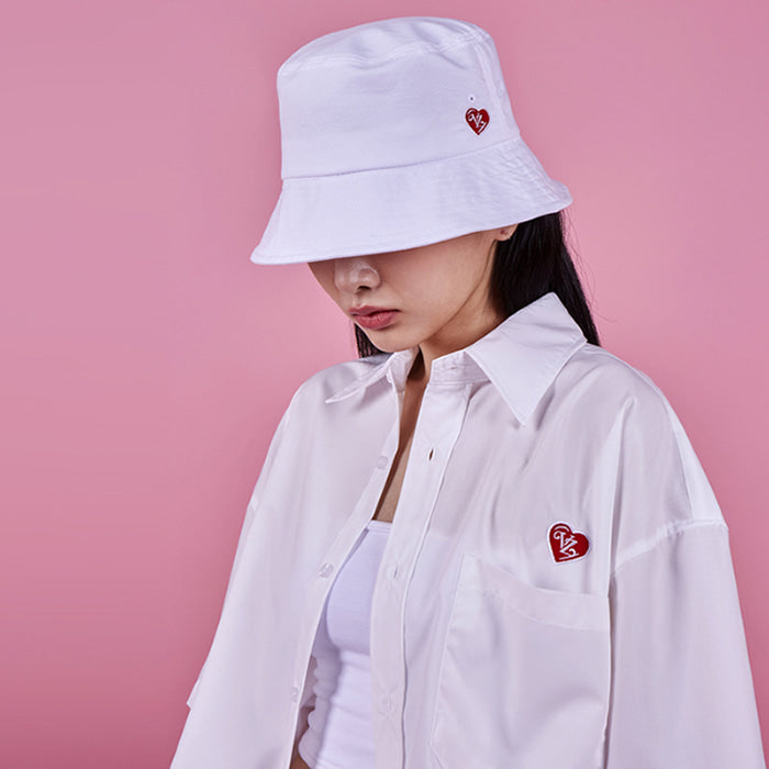 VARZAR(バザール) Heart Logo Silky Over Fit Half Shirts (2color)