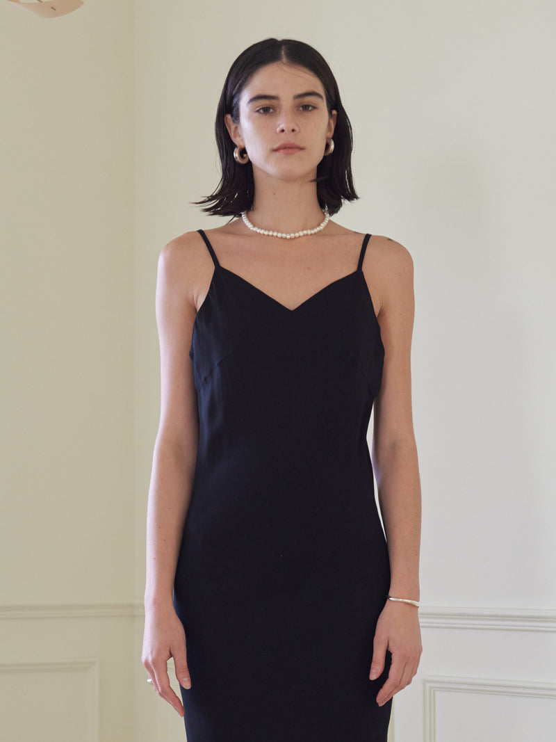 TMO BY 13MONTH（ティーエムオーバイサーティンマンス）SLIP ONE PIECE (BLACK)