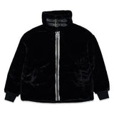 オーワイ(OY)  LOGO FUR JACKET - BLACK