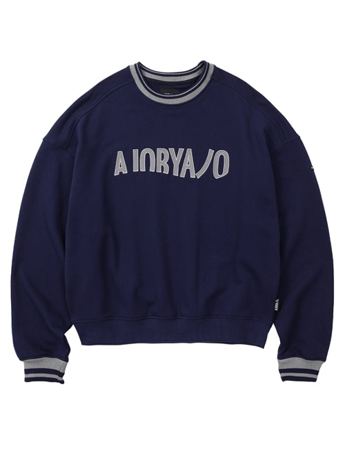 アジョバイアジョ(AJOBYAJO)         Logo Oversized Sweatshirt [Navy]