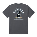 RADINEO (ラディネオ)　Skateboard collie grey short-sleeved T-shirt
