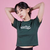 VARZAR(バザール) Leaf VZ Logo Crop T-Shirts (4color)