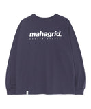 mahagrid (マハグリッド)   ORIGIN LOGO LS TEE [BLACK BERRY]