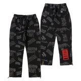 STIGMA(スティグマ)  STITCHED TYPO HEAVY SWEAT JOGGER PANTS BLACK MULTI