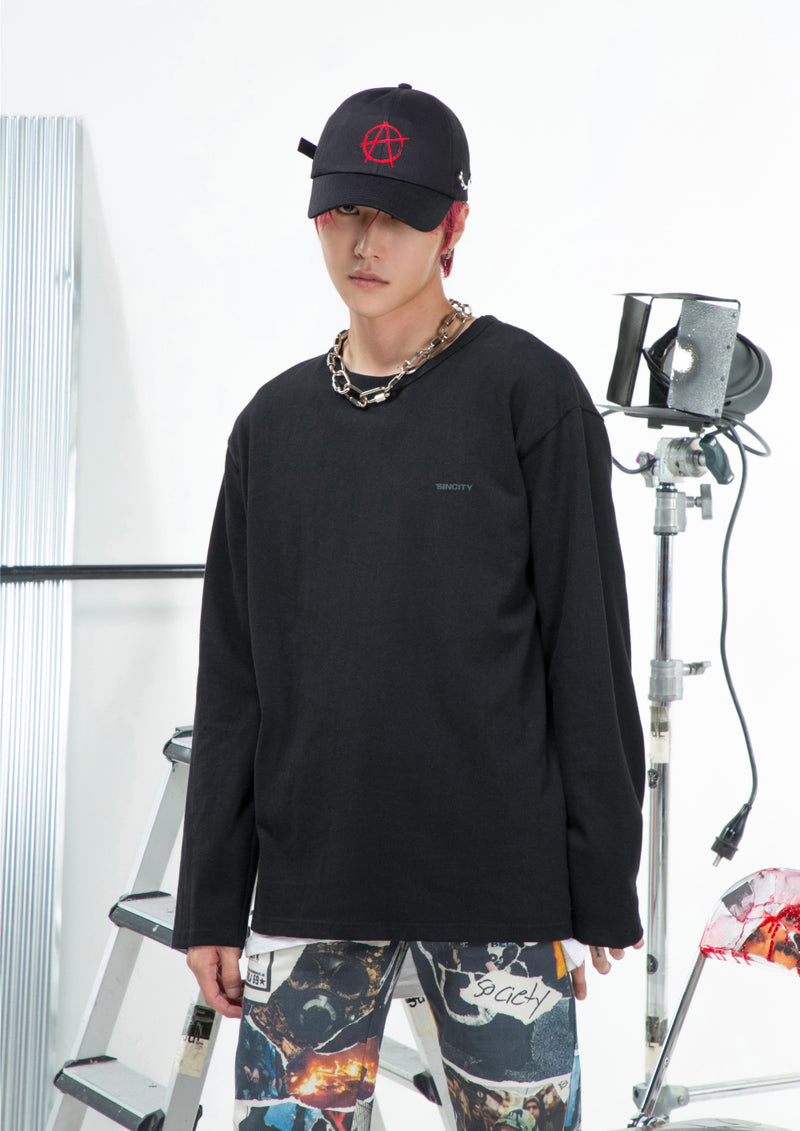 SINCITY (シンシティ) Sincity logo sleeve Black