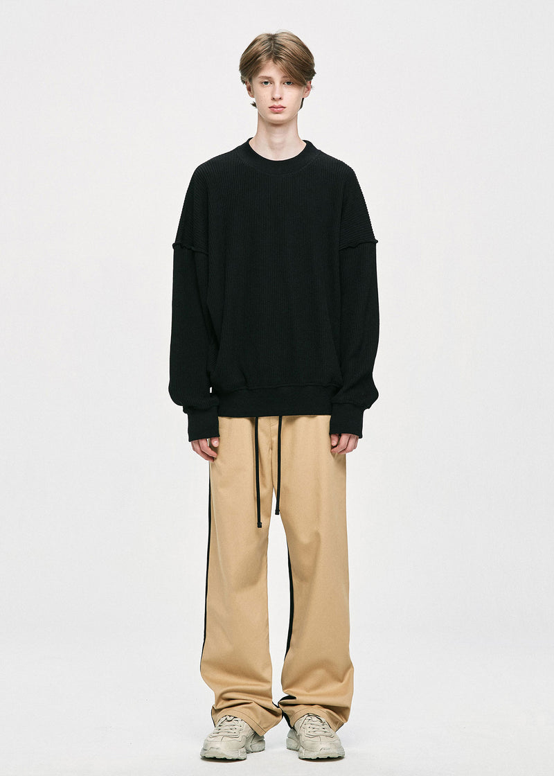 ディープリーク(DPRIQUE) OVERSIZED SWEATER - BLACK