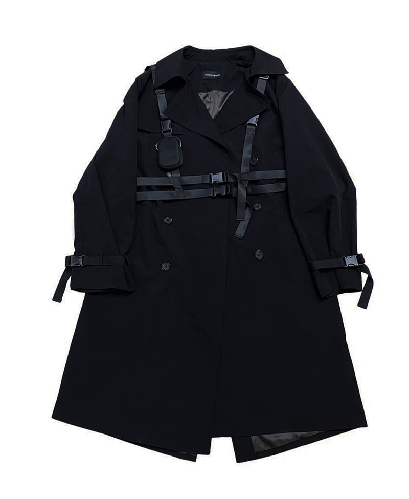 トレンディウビ(Trendywoobi) Tr Black strap trenchcoat ver.2