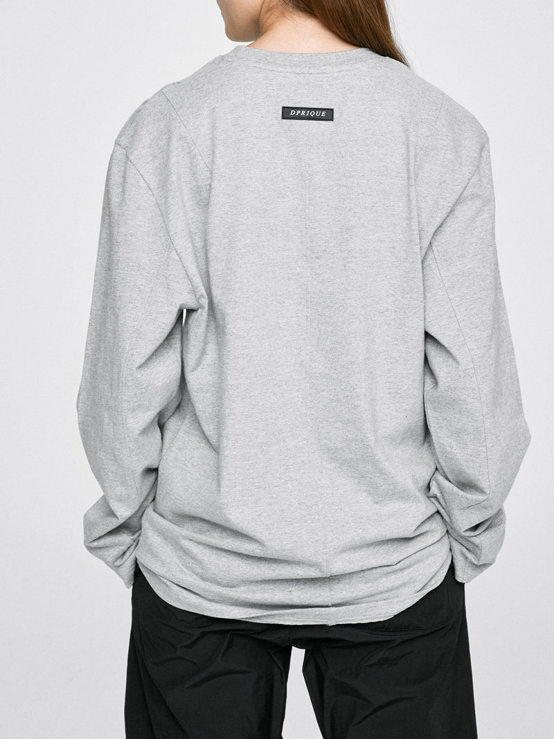 ディープリーク(DPRIQUE)  LONG SLEEVE T-SHIRT- GREY