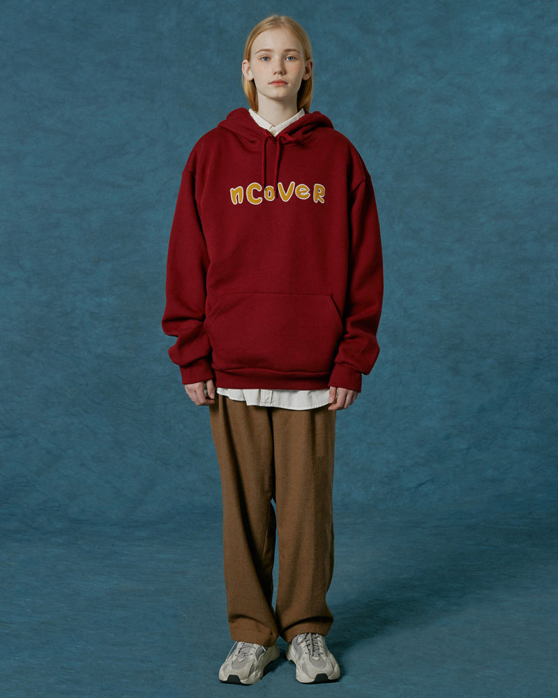 NCOVER（エンカバー）SIGNATURE PATCH LOGO HOODIE-WINE