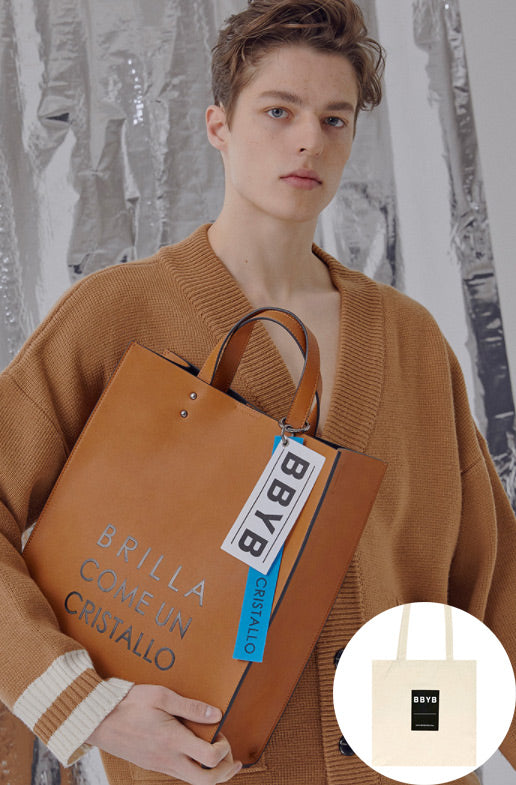 BBYB(ビービーワイビー) MARCE Unisex Tote Bag (Amber Brown)