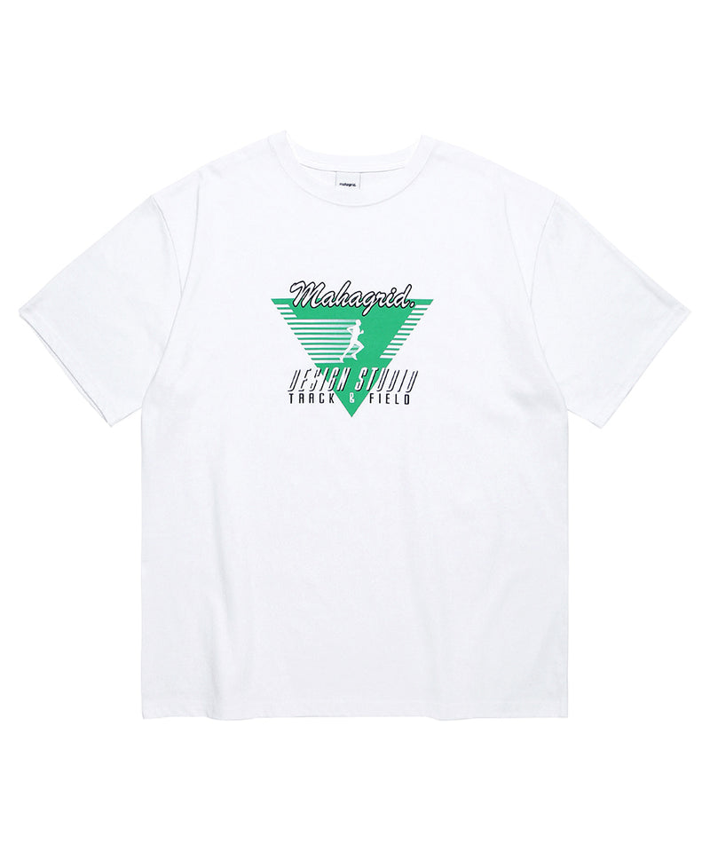 mahagrid (マハグリッド)  TRACK AND FIELD TEE [WHITE]