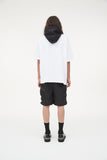 オーワイ(OY)  NYLON LOGO HOODIE T-WHITE