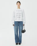 NCOVER（エンカバー）IN TO THE HEAVEN TEXT SWEATSHIRT-WHITE MELANGE