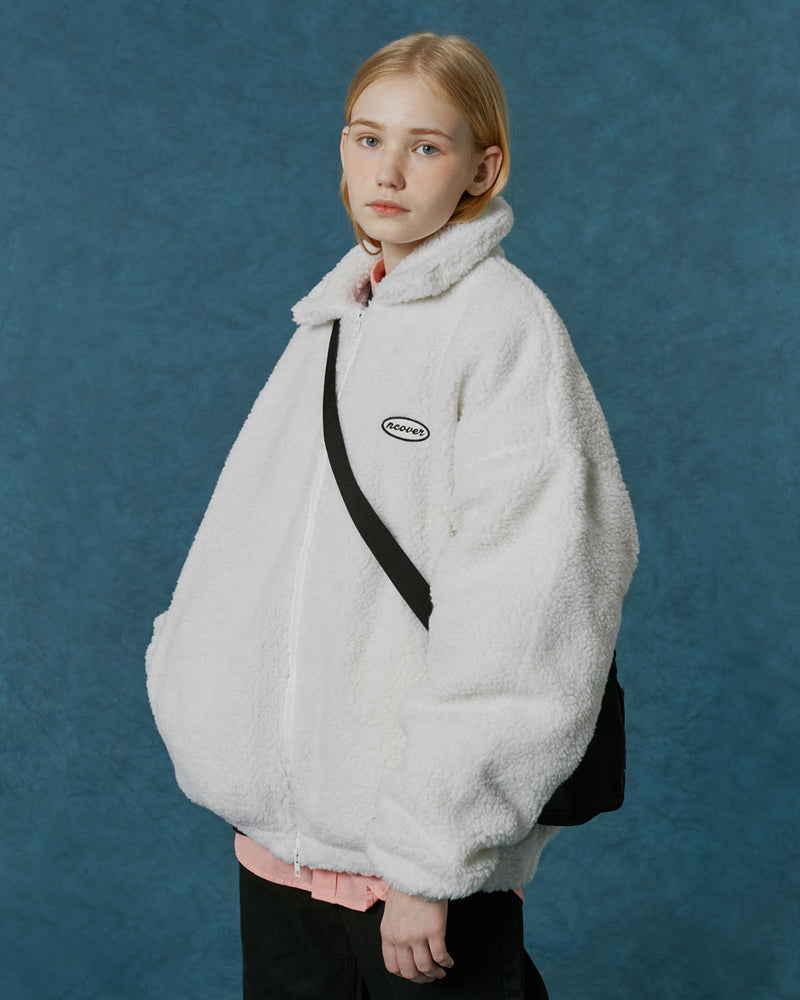 NCOVER（エンカバー）ORIGINAL EMBROIDERY FLEECE JACKET-IVORY