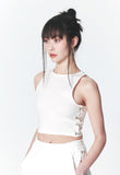 INPREP (インプレップ）Hook N Eye Tank Top White