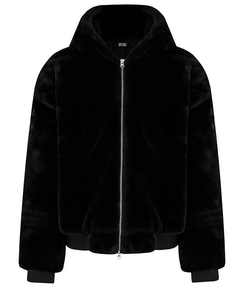 VLDS (ブラディス) FUR HOODIE JACKET BLACK