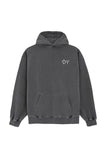 オーワイ(OY) PIGMENT PAINT LOGO HOODIE-BLACK