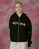 NCOVER（エンカバー）SIGNATURE PATCH LOGO HOODIE ZIPUP-BLACK