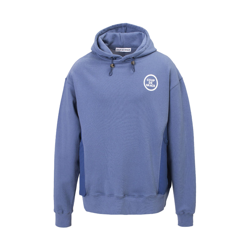 クーデグレース(Coup de grace)  CIRCLE LOGO HOOD BLUE