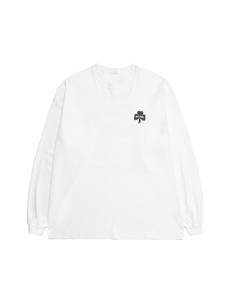 benir (ベニル)  BENIR CLOVER LONG SLEEVE TEE [WHITE]