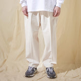 VARZAR(バザール) Wide Tapered Wrinkle-Free Chino Pants Ivory