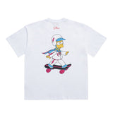 アクメドラビ(acme' de la vie) [ADLV X SIMPSONS] SKATEBOARD BART SHORT SLEEVE T-SHIRT WHITE