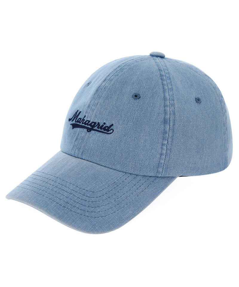 mahagrid (マハグリッド) WASHED DENIM SCHOOL LOGO CAP [BLUE]