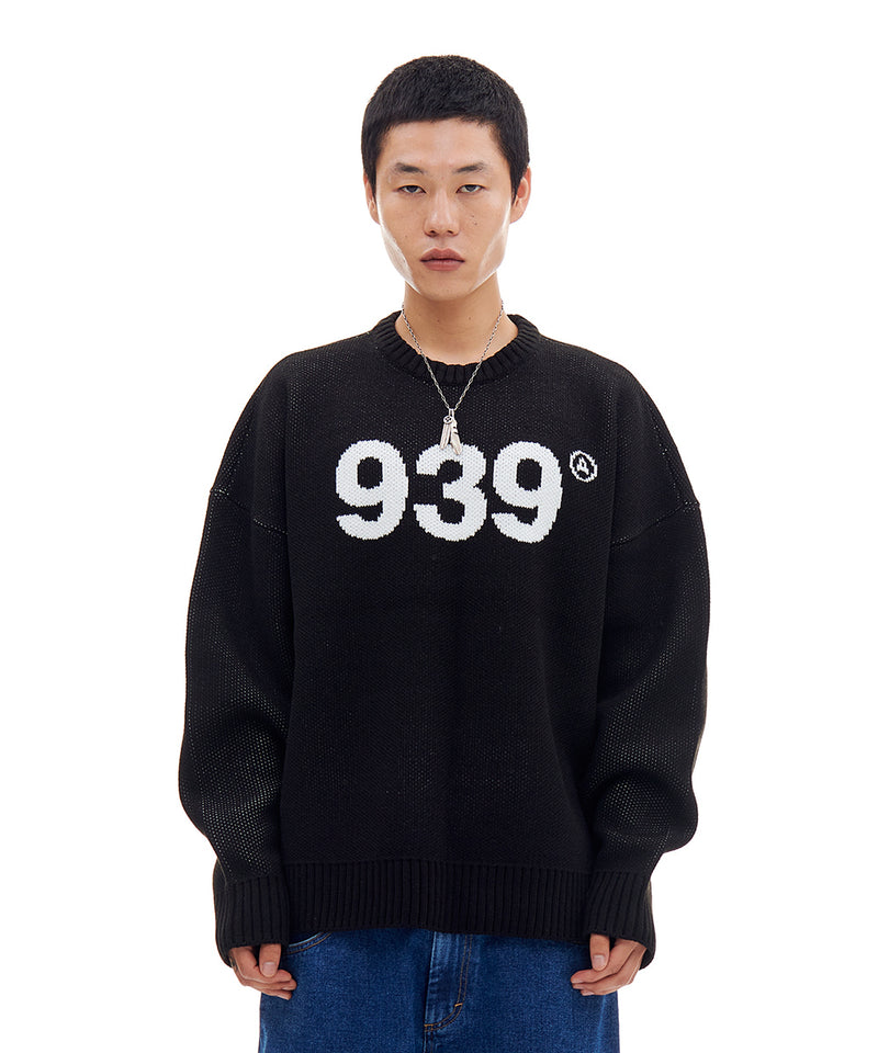 ARCHIVE BOLD (アーカイブボールド)　939 LOGO KNIT (BLACK)