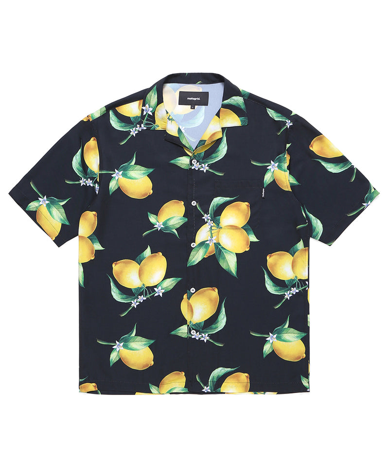 mahagrid (マハグリッド) LEMON OPEN COLLAR SHIRT [BLACK]